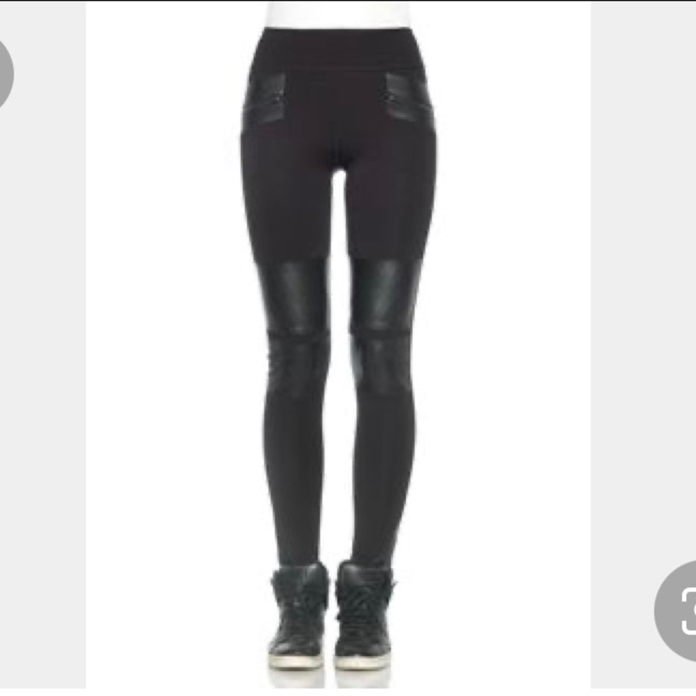off duty by joe’s leggings Moto leather patches